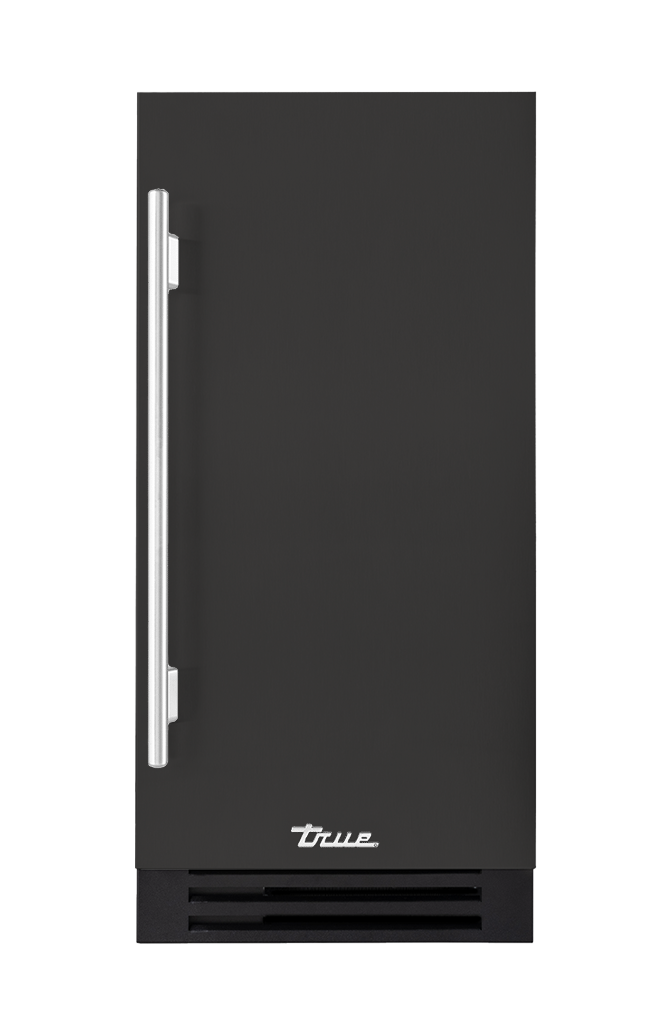 ADA Height Clear Ice Machine, Right Hinged, Ultra Matte Black, Chrome Hardware TUIADA15RSA085H02