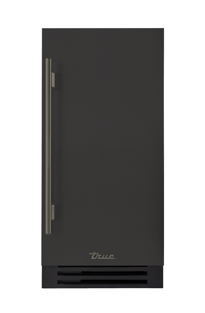ADA Height Clear Ice Machine, Right Hinged, Ultra Matte Black, Pewter Hardware TUIADA15RSA085H05