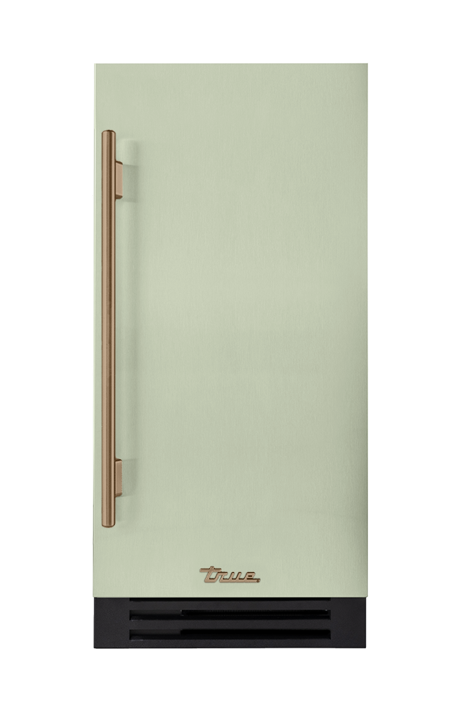 ADA Height Clear Ice Machine, Right Hinged, Sage, Gold Hardware TUIADA15RSA129H08