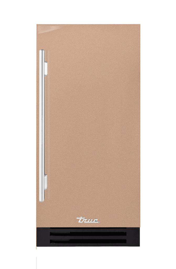 ADA Height Clear Ice Machine, Right Hinged, Champagne, Chrome Hardware TUIADA15RSA179H02