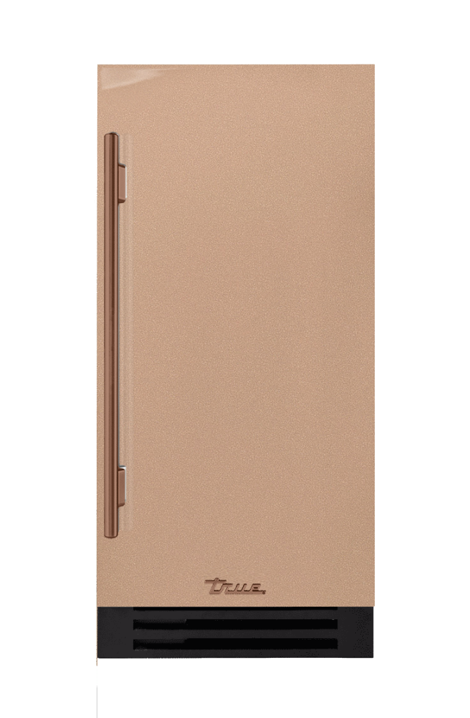 ADA Height Clear Ice Machine, Right Hinged, Champagne, Copper Hardware TUIADA15RSA179H03