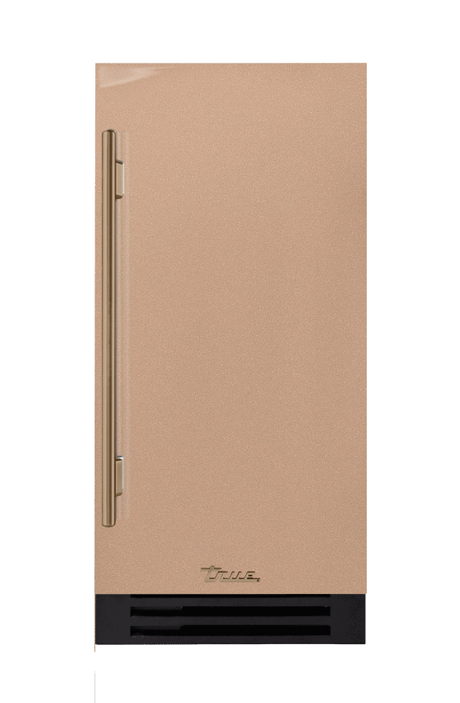ADA Height Clear Ice Machine, Right Hinged, Champagne, Gold Hardware TUIADA15RSA179H08