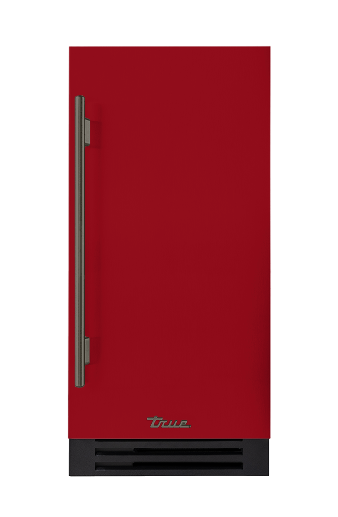 ADA Height Clear Ice Machine, Right Hinged, Crimson, Pewter Hardware TUIADA15RSA193H05