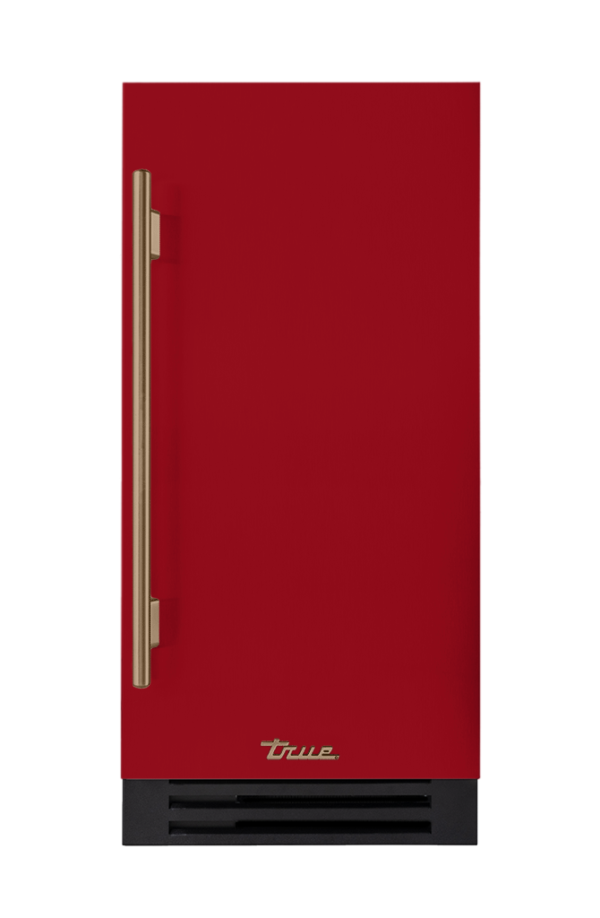 ADA Height Clear Ice Machine, Right Hinged, Crimson, Gold Hardware TUIADA15RSA193H08