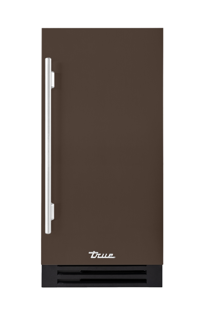 ADA Height Clear Ice Machine, Right Hinged, Espresso, Chrome Hardware TUIADA15RSA305H02