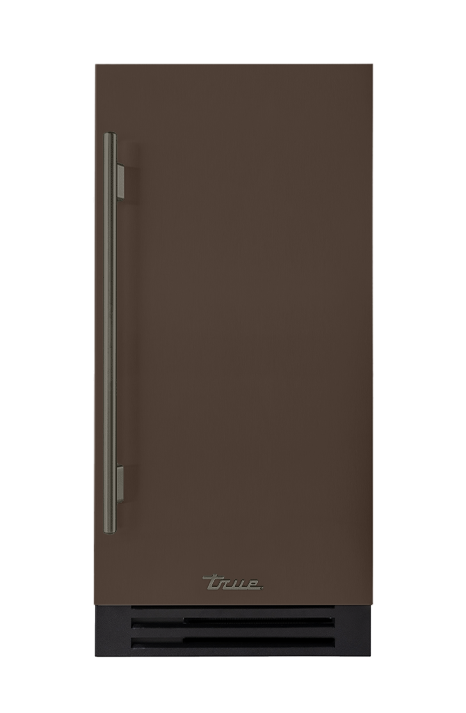 ADA Height Clear Ice Machine, Right Hinged, Espresso, Pewter Hardware TUIADA15RSA305H05