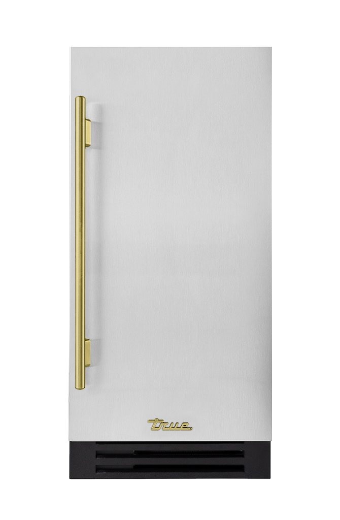 ADA Height Clear Ice Machine, Right Hinged, Color Match, Brass Hardware TUIADA15RSAXXXH01