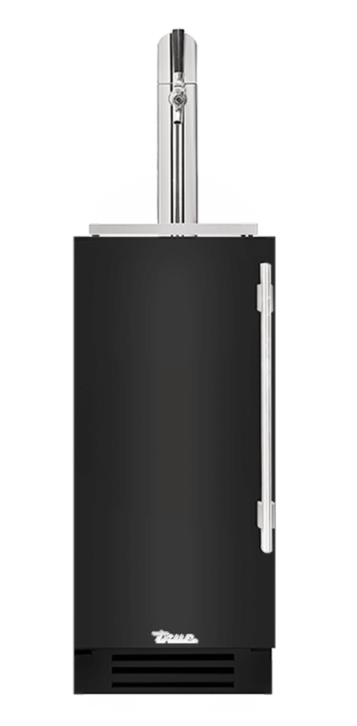 Undercounter Beverage Dispenser, Left Hinged, Gloss Black, Chrome Hardware TUR15BDLOPCDSK044H02