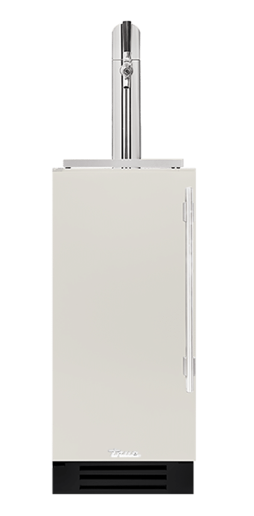 Undercounter Beverage Dispenser, Left Hinged, Antique White, Chrome Hardware TUR15BDLOPCDSK050H02
