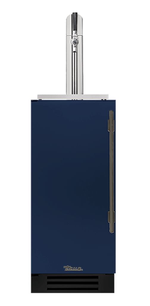 Undercounter Beverage Dispenser, Left Hinged, Cobalt, Pewter Hardware TUR15BDLOPCDSK078H05