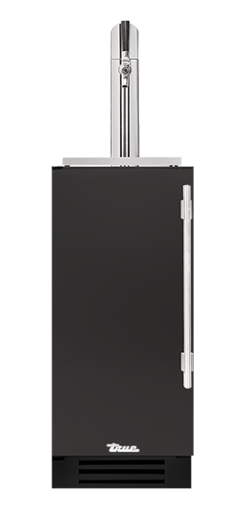 Undercounter Beverage Dispenser, Left Hinged, Ultra Matte Black, Chrome Hardware TUR15BDLOPCDSK085H02