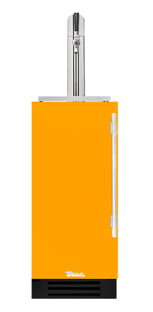 Undercounter Beverage Dispenser, Left Hinged, Saffron, Chrome Hardware TUR15BDLOPCDSK103H02