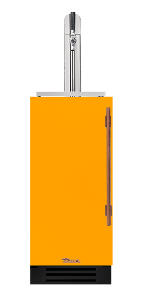 Undercounter Beverage Dispenser, Left Hinged, Saffron, Copper Hardware TUR15BDLOPCDSK103H03
