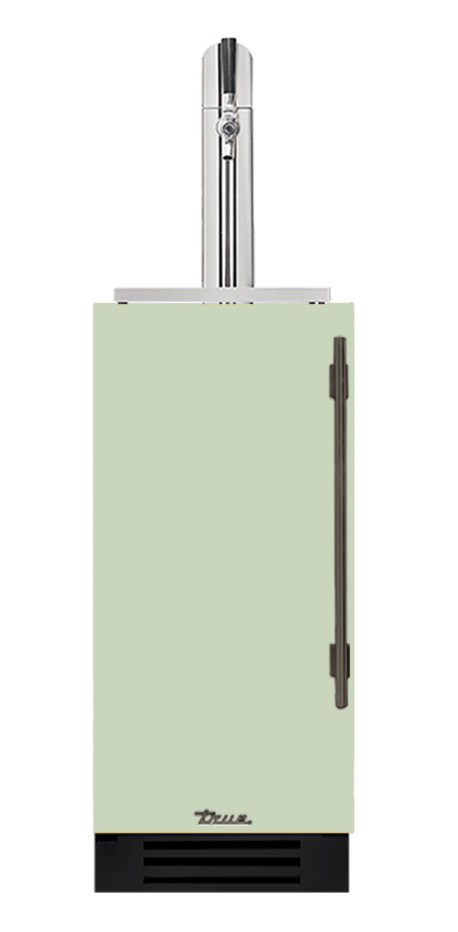 Undercounter Beverage Dispenser, Left Hinged, Sage, Pewter Hardware TUR15BDLOPCDSK129H05