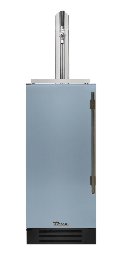 Undercounter Beverage Dispenser, Left Hinged, Bluestone, Pewter Hardware TUR15BDLOPCDSK152H05