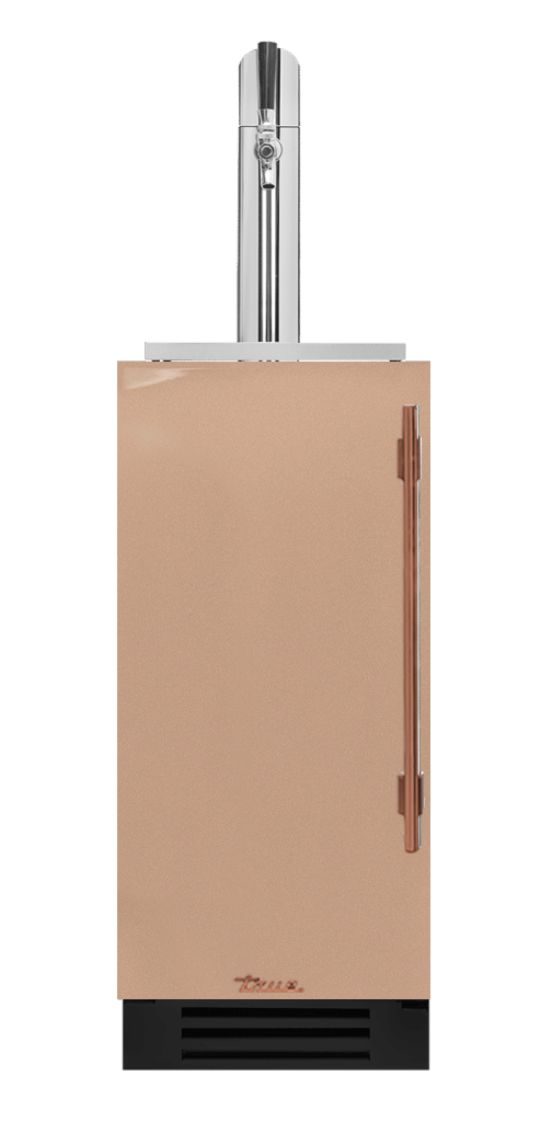Undercounter Beverage Dispenser, Left Hinged, Champagne, Copper Hardware TUR15BDLOPCDSK179H03