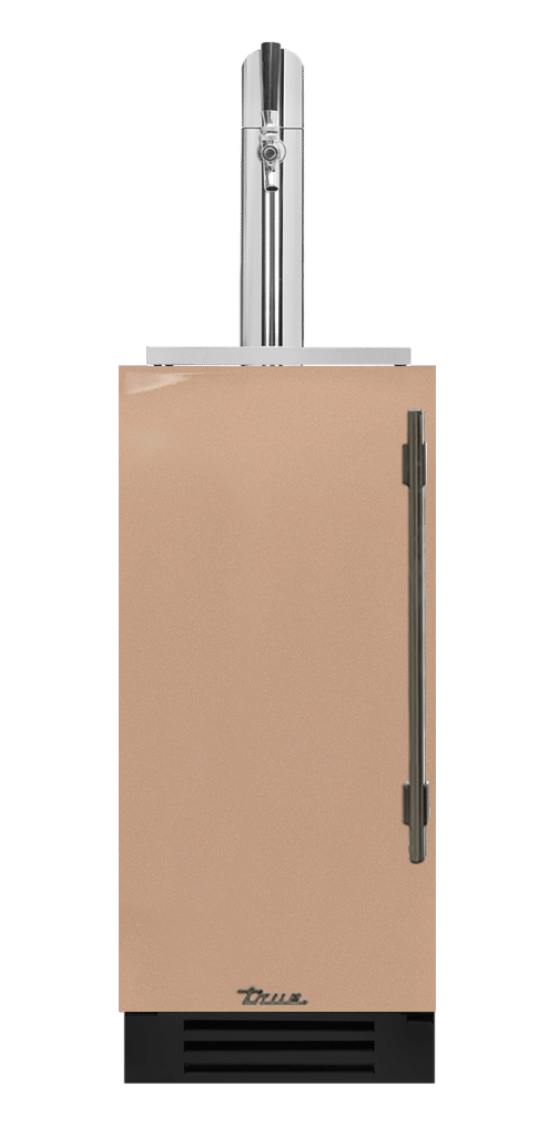 Undercounter Beverage Dispenser, Left Hinged, Champagne, Pewter Hardware TUR15BDLOPCDSK179H05
