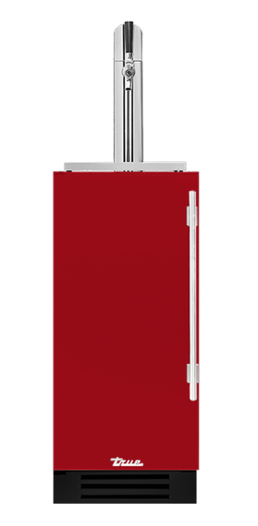 Undercounter Beverage Dispenser, Left Hinged, Crimson, Chrome Hardware TUR15BDLOPCDSK193H02