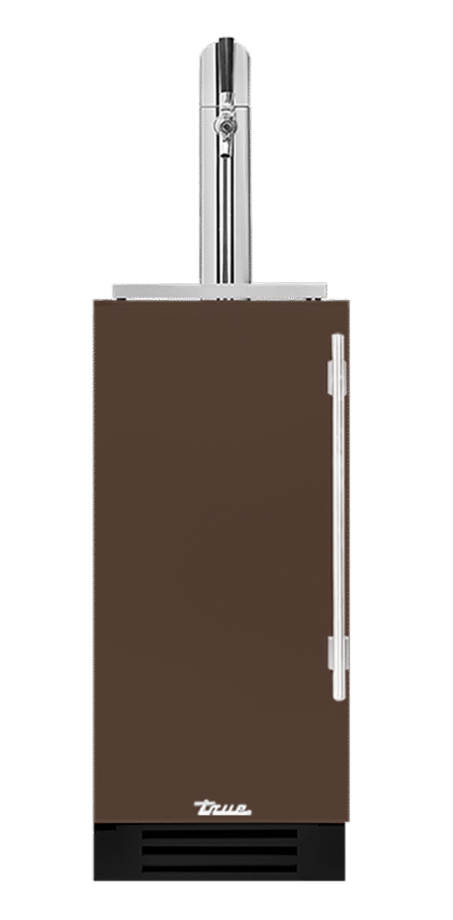 Undercounter Beverage Dispenser, Left Hinged, Espresso, Chrome Hardware TUR15BDLOPCDSK305H02