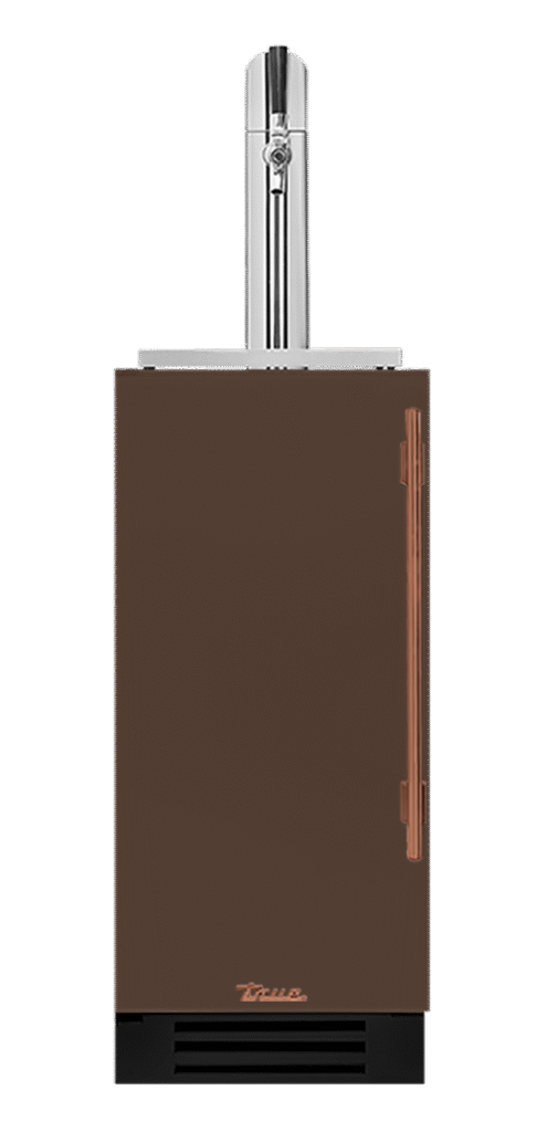 Undercounter Beverage Dispenser, Left Hinged, Espresso, Copper Hardware TUR15BDLOPCDSK305H03