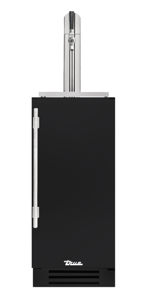 Undercounter Beverage Dispenser, Right Hinged, Matte Black, Chrome Hardware TUR15BDROPCDSK027H02
