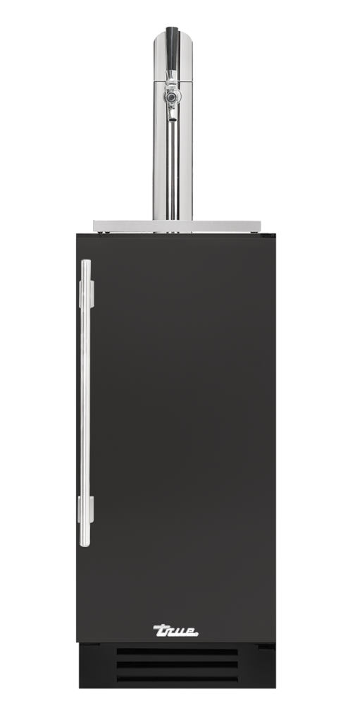 Undercounter Beverage Dispenser, Right Hinged, Ultra Matte Black, Chrome Hardware TUR15BDROPCDSK085H02