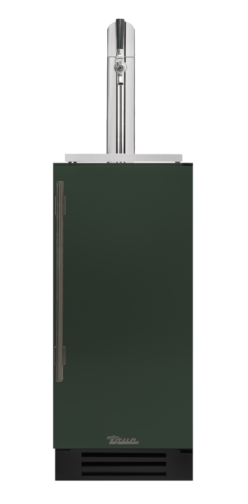 Undercounter Beverage Dispenser, Right Hinged, Emerald, Pewter Hardware TUR15BDROPCDSK086H05