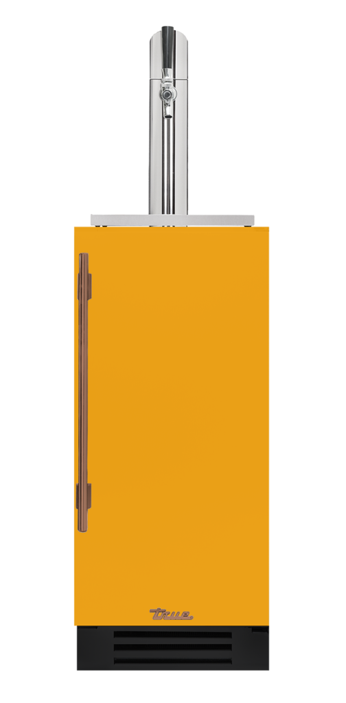 Undercounter Beverage Dispenser, Right Hinged, Saffron, Copper Hardware TUR15BDROPCDSK103H03