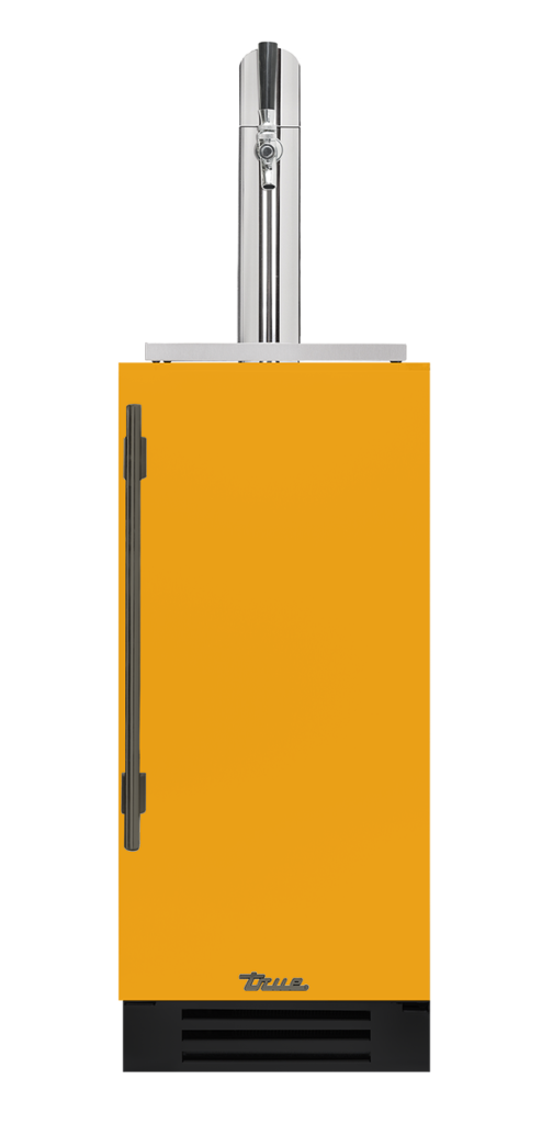 Undercounter Beverage Dispenser, Right Hinged, Saffron, Pewter Hardware TUR15BDROPCDSK103H05