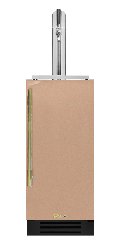 Undercounter Beverage Dispenser, Right Hinged, Champagne, Brass Hardware TUR15BDROPCDSK179H01