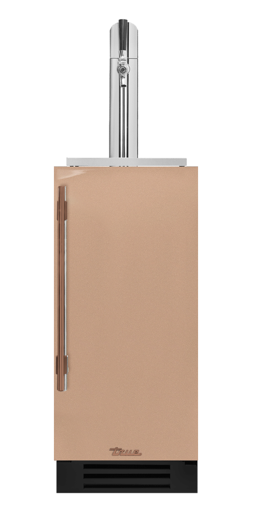 Undercounter Beverage Dispenser, Right Hinged, Champagne, Copper Hardware TUR15BDROPCDSK179H03