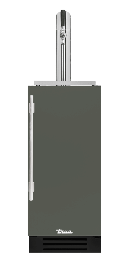 Undercounter Beverage Dispenser, Right Hinged, Olive, Chrome Hardware TUR15BDROPCDSK238H02