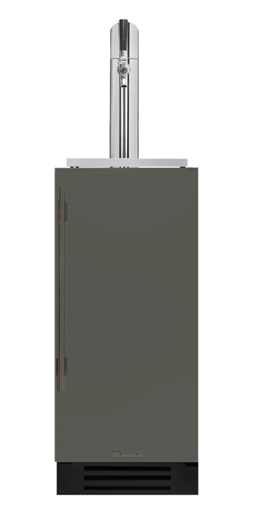 Undercounter Beverage Dispenser, Right Hinged, Olive, Pewter Hardware TUR15BDROPCDSK238H05
