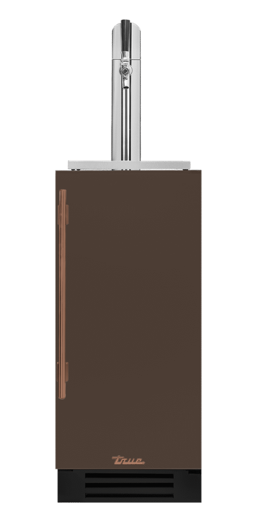 Undercounter Beverage Dispenser, Right Hinged, Espresso, Copper Hardware TUR15BDROPCDSK305H03