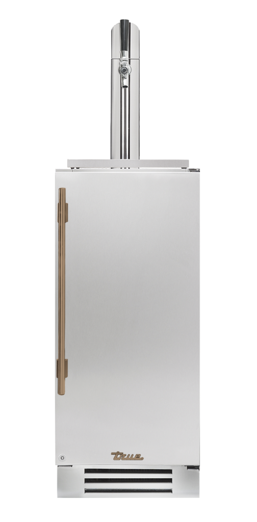 Undercounter Beverage Dispenser, Right Hinged, Color Match, Gold Hardware TUR15BDROPCDSKXXXH08