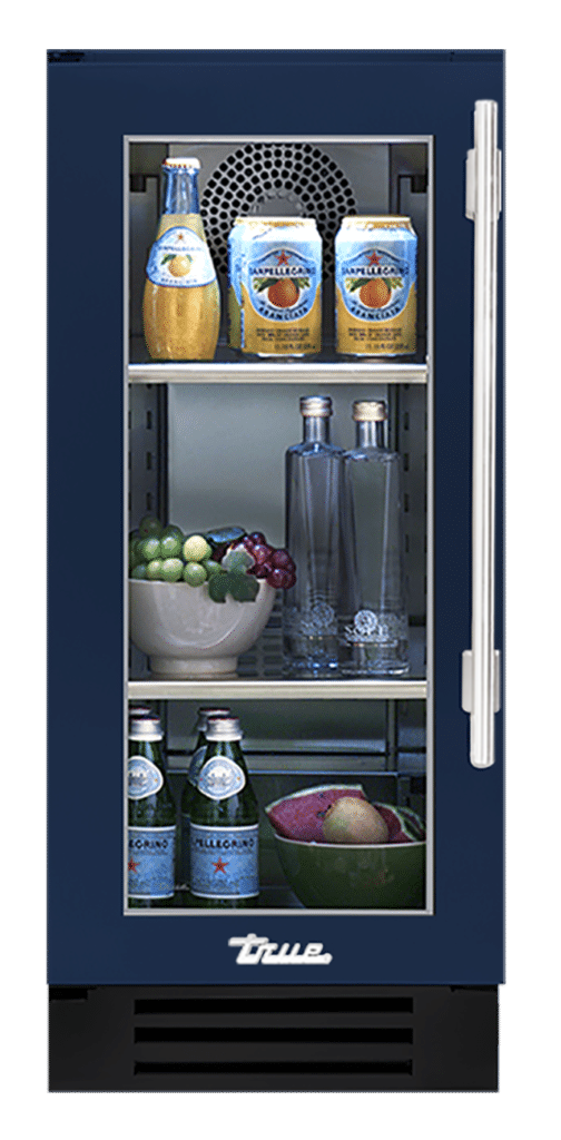 Undercounter Refrigerator, Left Hinged, Cobalt, Chrome Hardware TUR15LOGCDSK078H02