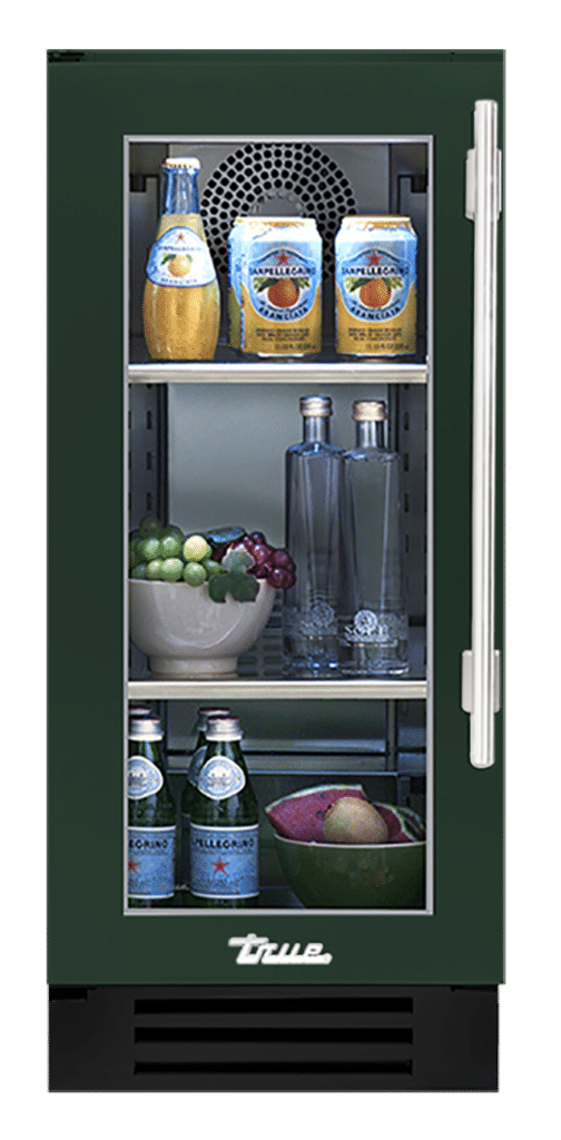 Undercounter Refrigerator, Left Hinged, Emerald, Chrome Hardware TUR15LOGCDSK086H02