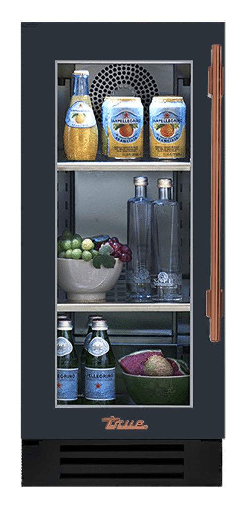 Undercounter Refrigerator, Left Hinged, Juniper, Copper Hardware TUR15LOGCDSK104H03