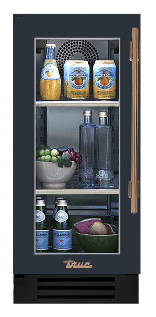 Undercounter Refrigerator, Left Hinged, Juniper, Gold Hardware TUR15LOGCDSK104H08