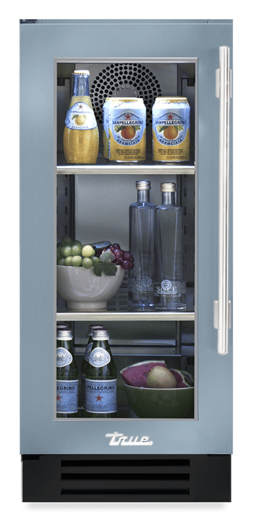 Undercounter Refrigerator, Left Hinged, Bluestone, Chrome Hardware TUR15LOGCDSK152H02