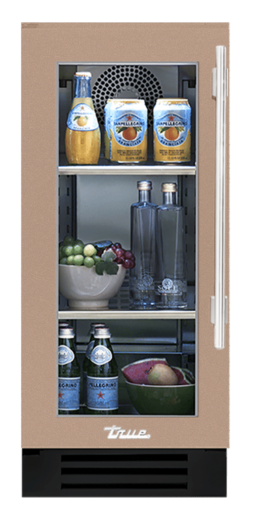 Undercounter Refrigerator, Left Hinged, Champagne, Chrome Hardware TUR15LOGCDSK179H02