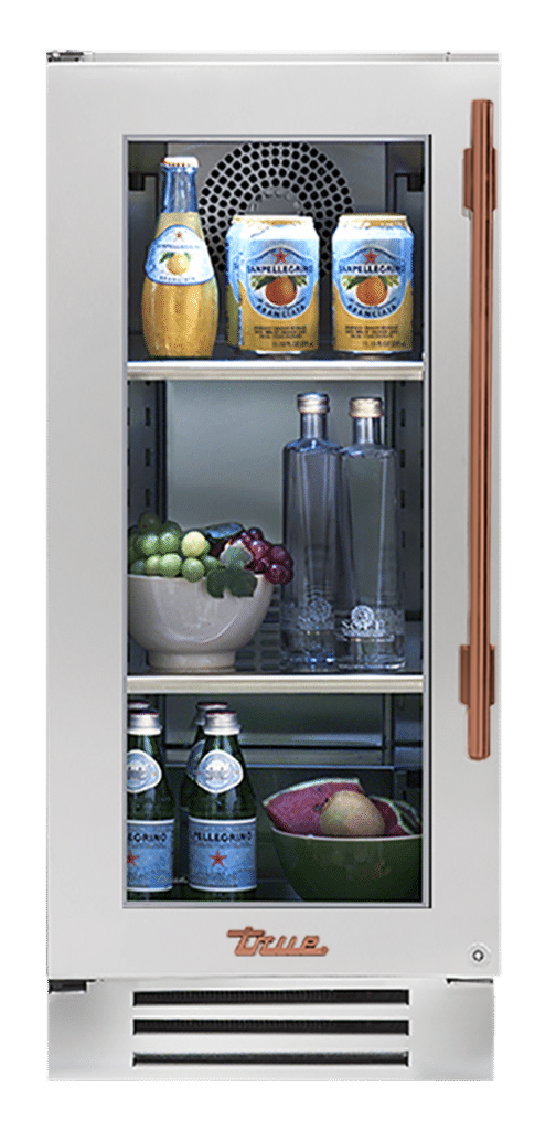 Undercounter Refrigerator, Left Hinged, Color Match, Copper Hardware TUR15LOGCDSKXXXH03