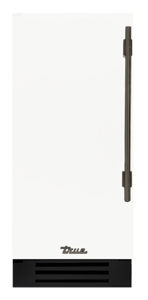 Undercounter Refrigerator, Left Hinged, Matte White, Pewter Hardware TUR15LOPCDSK030H05