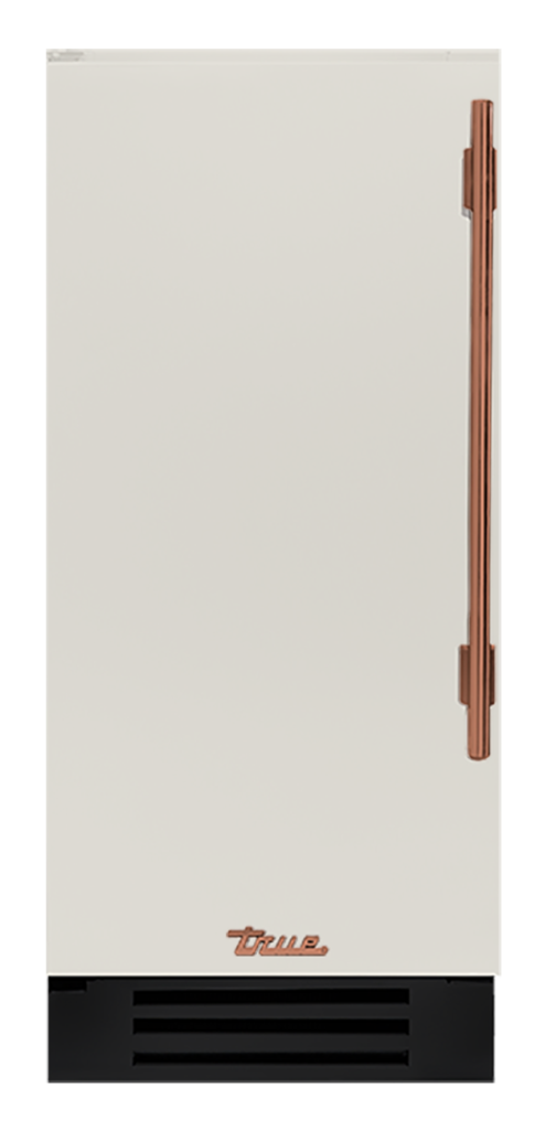 Undercounter Refrigerator, Left Hinged, Antique White, Copper Hardware TUR15LOPCDSK050H03
