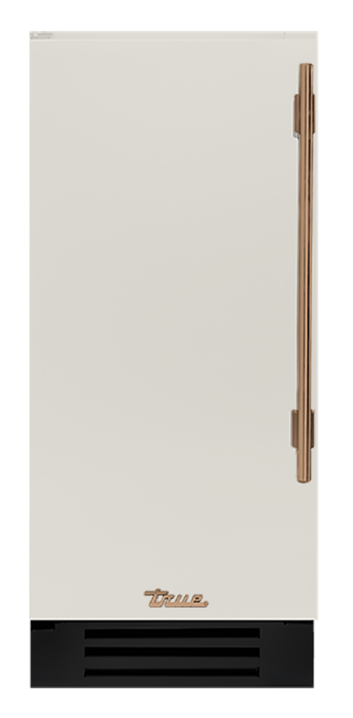 Undercounter Refrigerator, Left Hinged, Antique White, Gold Hardware TUR15LOPCDSK050H08