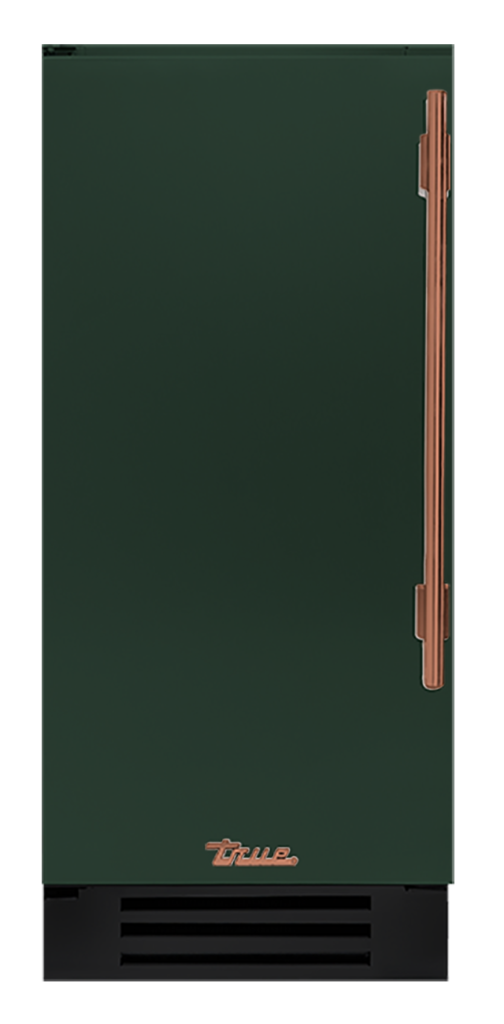 Undercounter Refrigerator, Left Hinged, Emerald, Copper Hardware TUR15LOPCDSK086H03