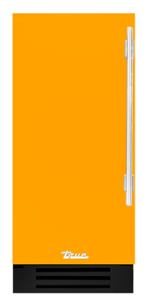 Undercounter Refrigerator, Left Hinged, Saffron, Chrome Hardware TUR15LOPCDSK103H02