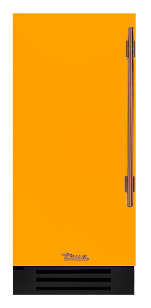 Undercounter Refrigerator, Left Hinged, Saffron, Copper Hardware TUR15LOPCDSK103H03