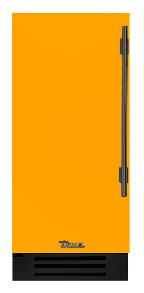 Undercounter Refrigerator, Left Hinged, Saffron, Pewter Hardware TUR15LOPCDSK103H05
