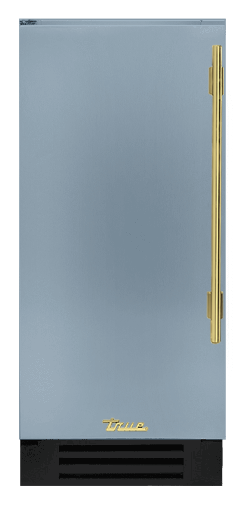 Undercounter Refrigerator, Left Hinged, Bluestone, Brass Hardware TUR15LOPCDSK152H01